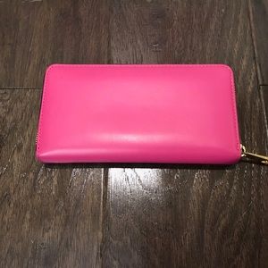 Pink full-size wallet